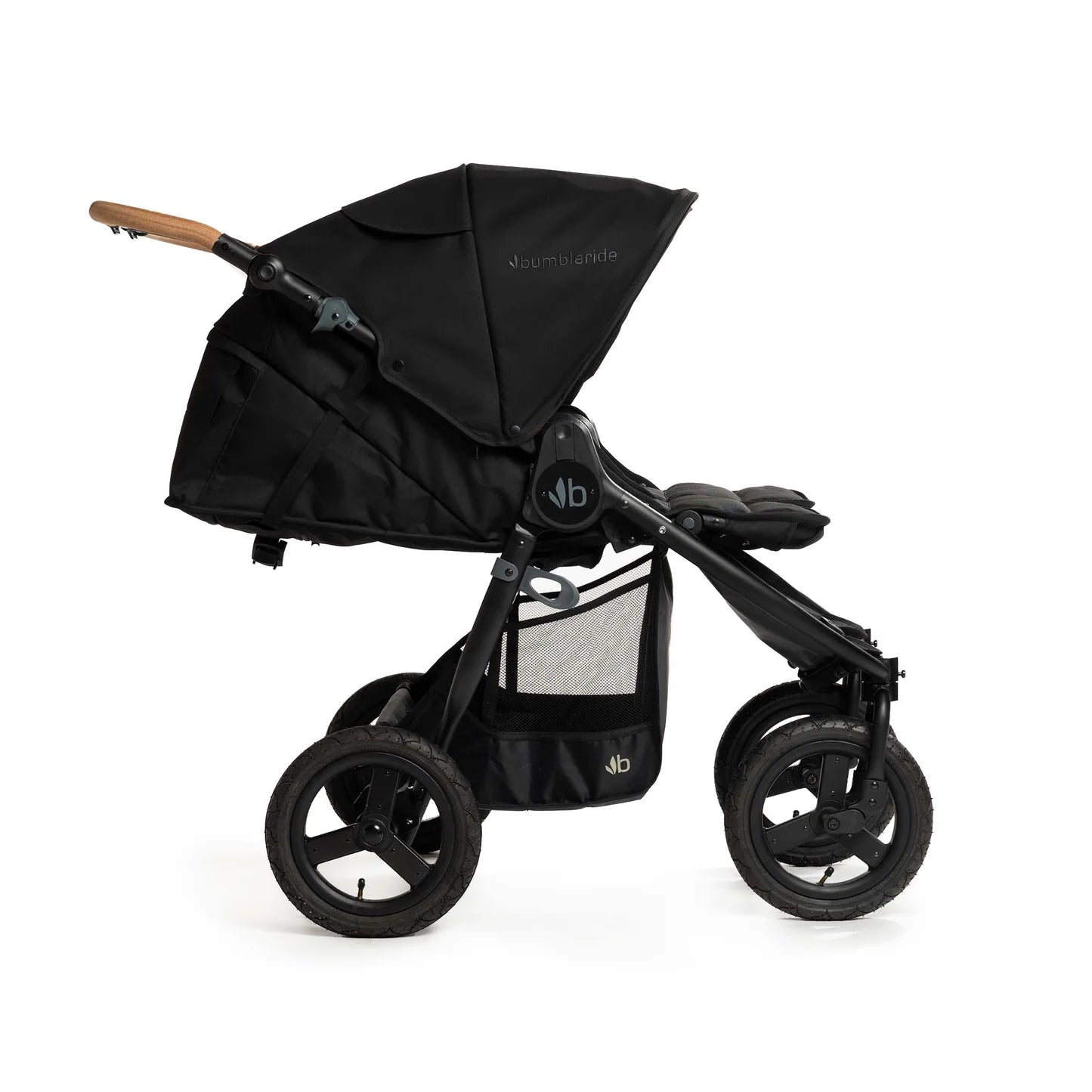 Bumbleride - Indie Twin - Black -  Reclined Mode - 2024 Collection