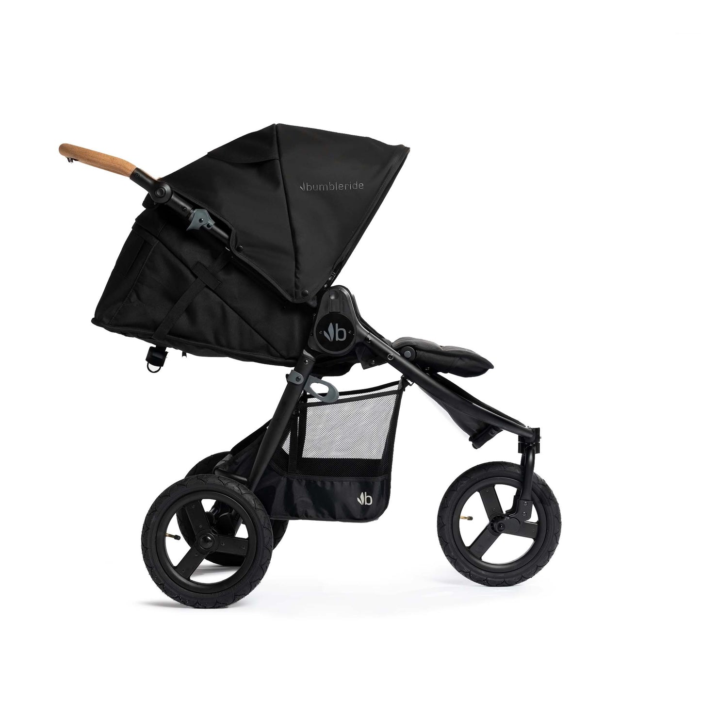 Bumbleride - Indie - Black - Full Reclined Mode - 2024 Collection