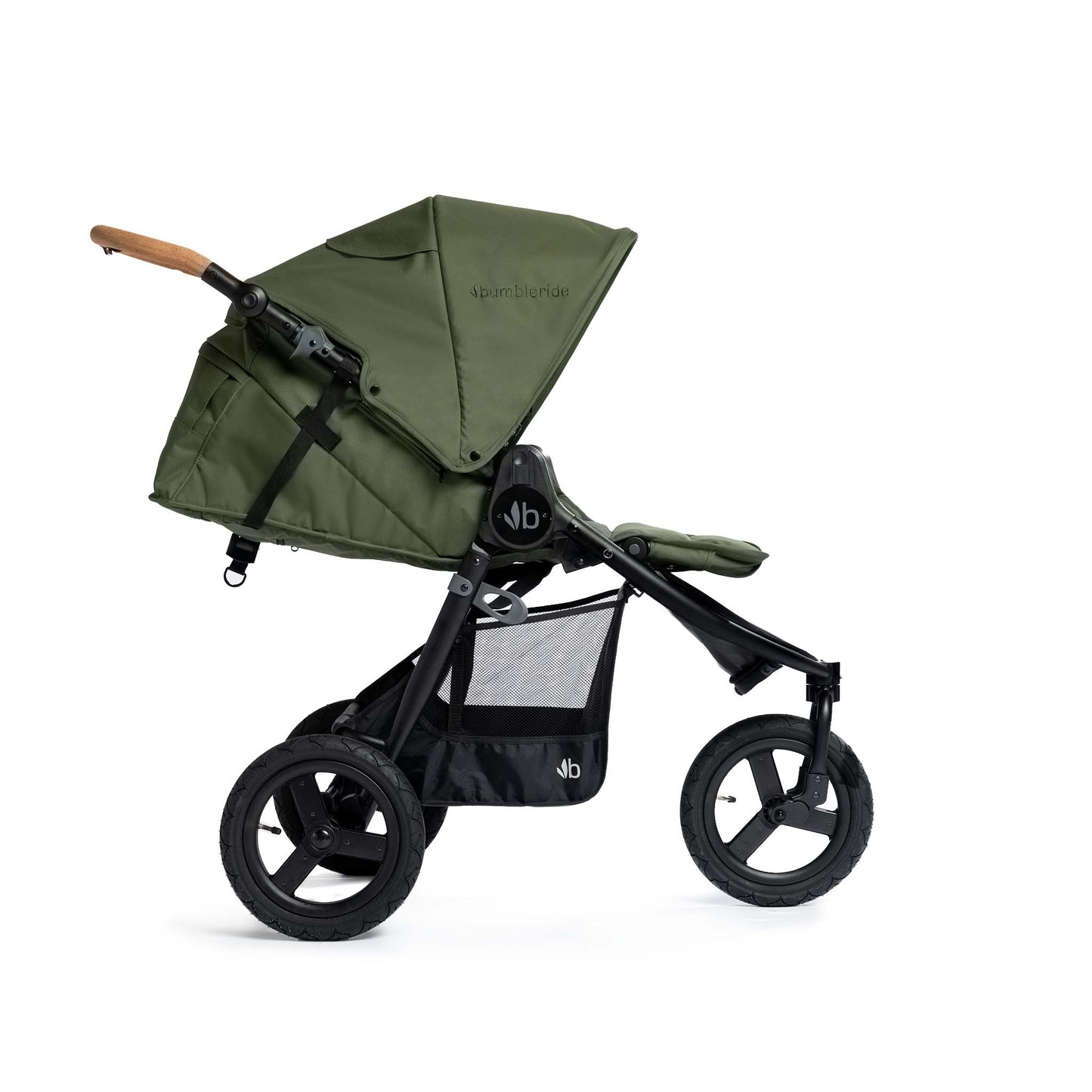 Bumbleride - Indie - Olive - Fully Reclined Mode - 2024 Collection