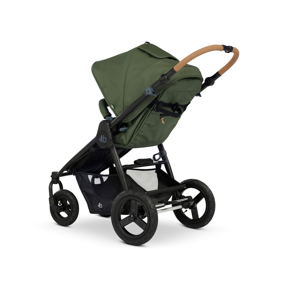 
                        
                          Bumbleride Era Reversible Stroller in Olive - Premium Black Frame - Back/Rear View- Collection 2022
                        
                      