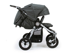 Bumbleride Indie Twin Double Stroller Dawn Grey Coral Profile View Canada