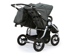 Bumbleride Indie Twin Double Stroller Dawn Grey Coral Rear View Canada