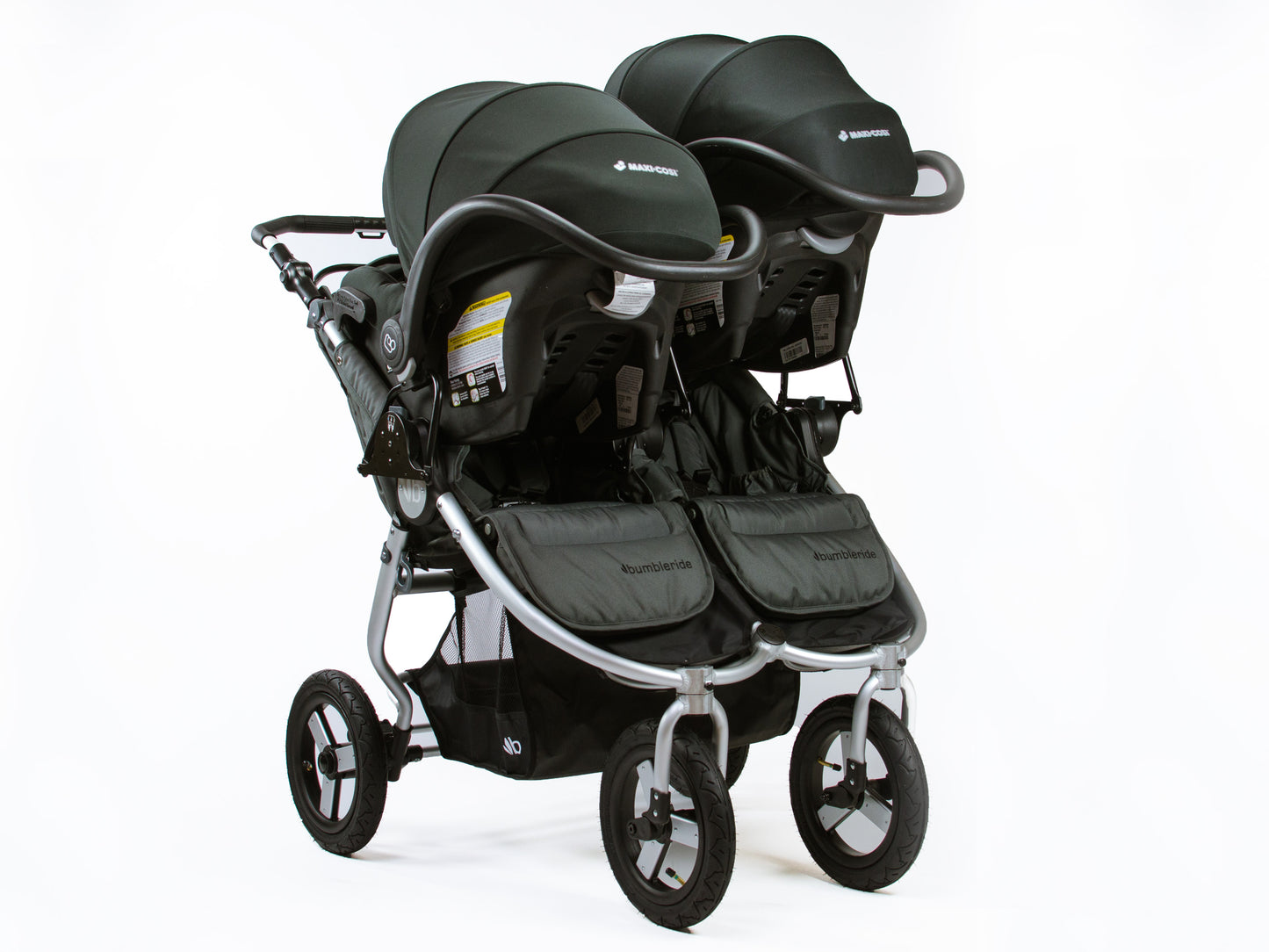 Bumbleride Indie Twin Maxi Cosi Cybex Nuna Car Seat Adapter - Set on Indie Twin Stroller - Canada